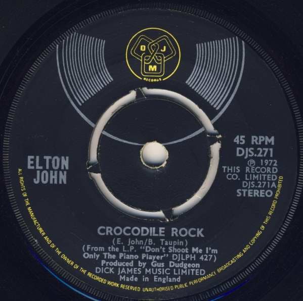 Album Cover Art for Crocodile Rock