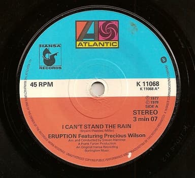 Album Cover Art for I Can't Stand The Rain