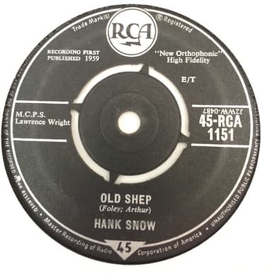 Album Cover Art for Old Shep / The Last Ride