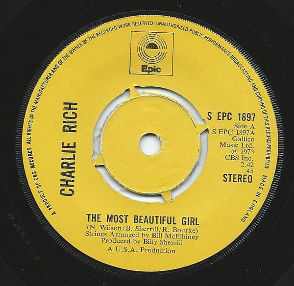 Album Cover Art for The Most Beautiful Girl