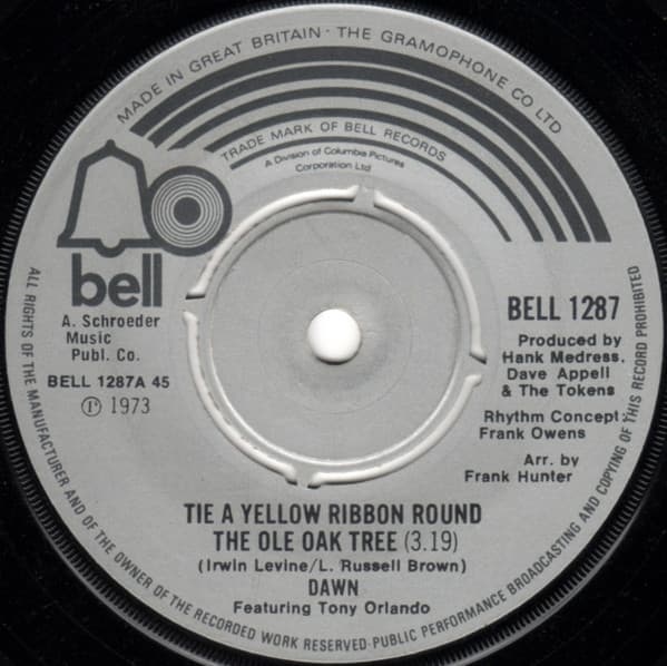 Album Cover Art for Tie A Yellow Ribbon Round The Ole Oak Tree