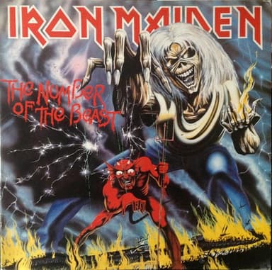 Album Cover Art for The Number Of The Beast