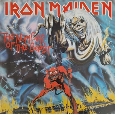 Album Cover Art for The Number Of The Beast