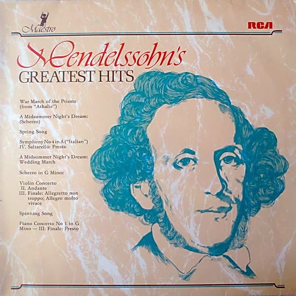 Album Cover Art for Mendelssohn's Greatest Hits