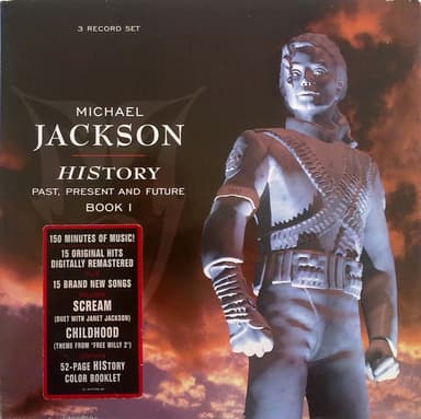 Album Cover Art for HIStory - Past, Present And Future - Book I