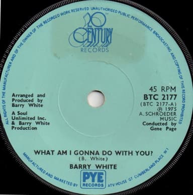 Album Cover Art for What Am I Gonna Do With You?