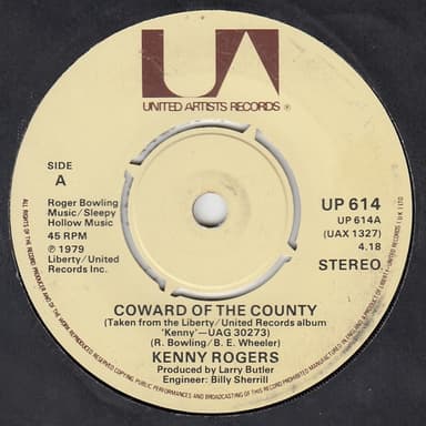 Album Cover Art for Coward Of The County