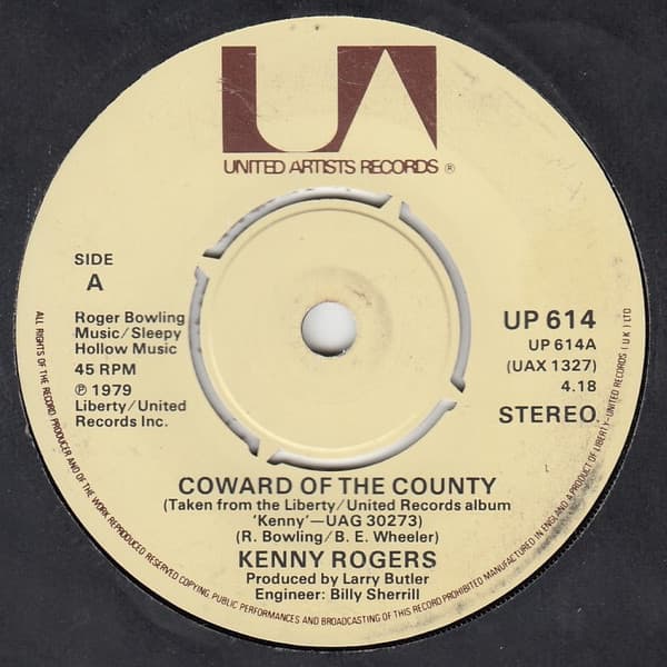 Album Cover Art for Coward Of The County