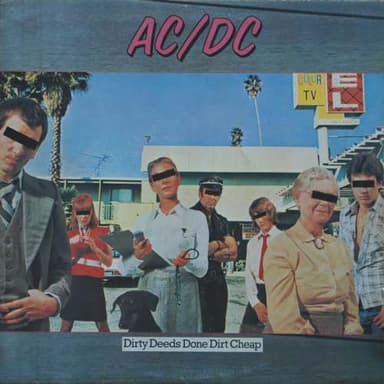 Album Cover Art for Dirty Deeds Done Dirt Cheap