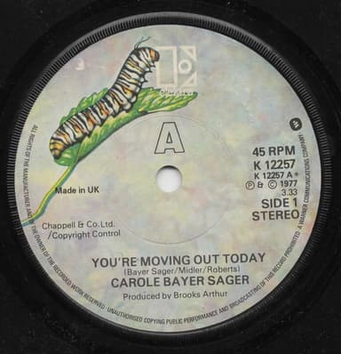 Album Cover Art for You're Moving Out Today