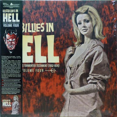 Album Cover Art for Hillbillies in Hell -- Country Music's Tormented Testament (1952-1974) Volume Four