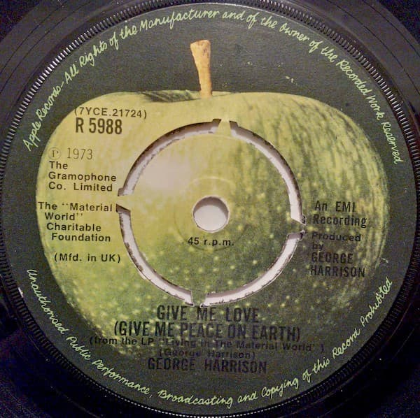 Album Cover Art for Give Me Love (Give Me Peace On Earth) 
