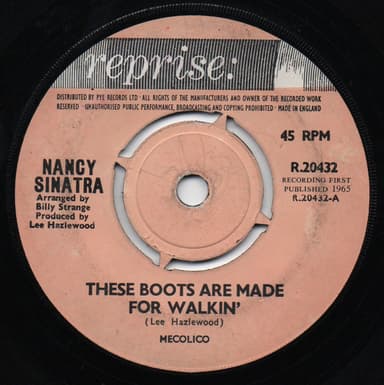 Album Cover Art for These Boots Are Made For Walkin'