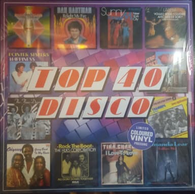 Album Cover Art for Top 40 Disco