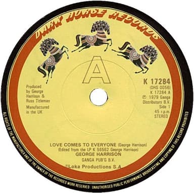 Album Cover Art for Love Comes To Everyone