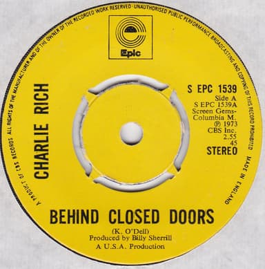 Album Cover Art for Behind Closed Doors