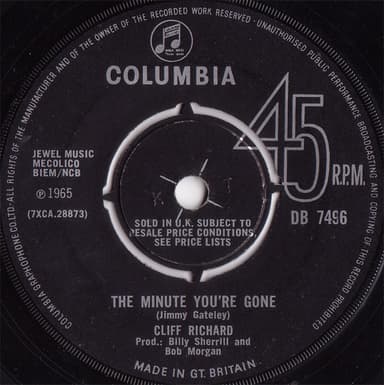 Album Cover Art for The Minute You're Gone