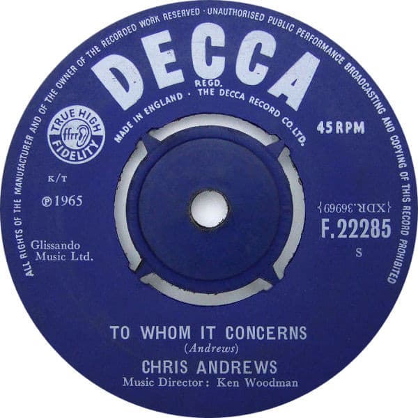 Album Cover Art for To Whom It Concerns