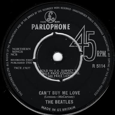 Album Cover Art for Can't Buy Me Love