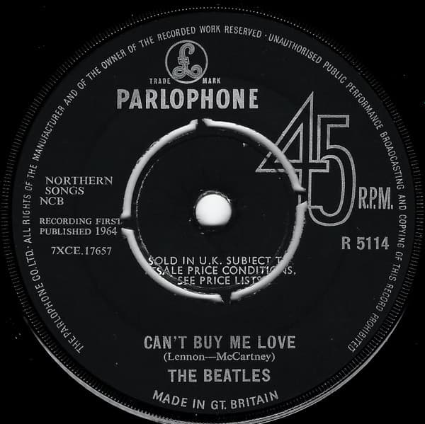 Album Cover Art for Can't Buy Me Love