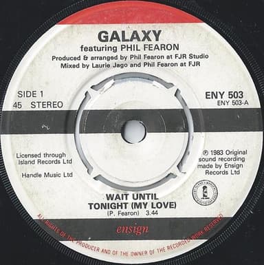 Album Cover Art for Wait Until Tonight (My Love)