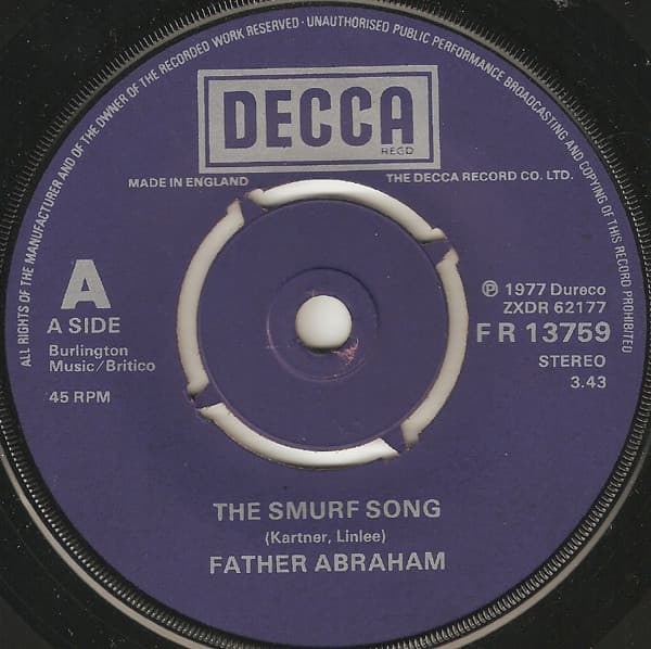 Album Cover Art for The Smurf Song