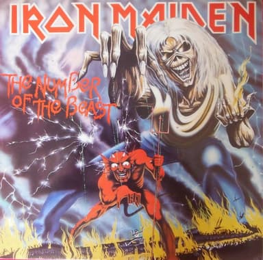 Album Cover Art for The Number Of The Beast