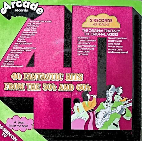 Album Cover Art for 40 Fantastic Hits From The 50's And 60's