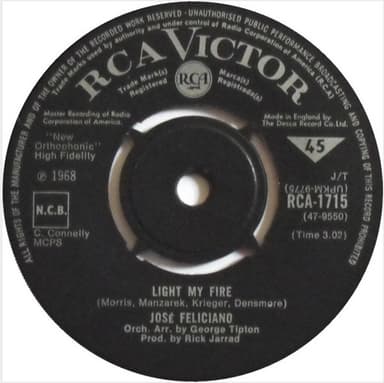 Album Cover Art for Light My Fire / California Dreamin'