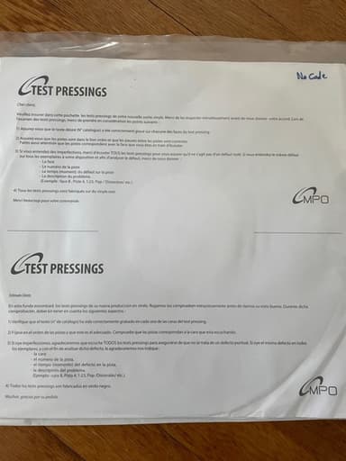 Album Cover Art for No Code