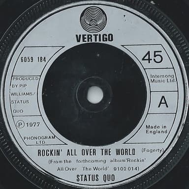 Album Cover Art for Rockin' All Over The World