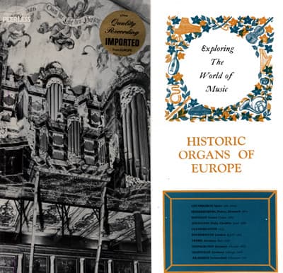 Album Cover Art for Historic Organs Of Europe