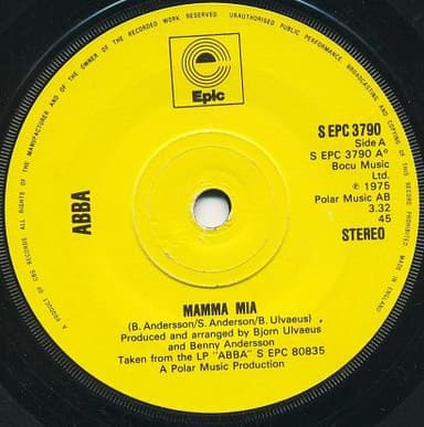 Album Cover Art for Mamma Mia