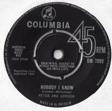 Album Cover Art for Nobody I Know