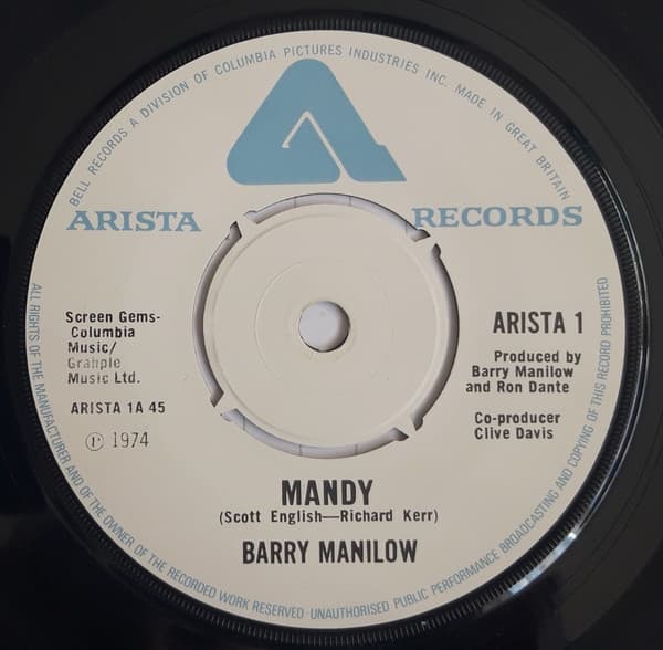 Album Cover Art for Mandy