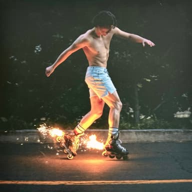 Album Cover Art for Fireworks & Rollerblades