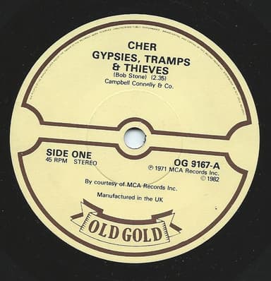 Album Cover Art for Gypsies, Tramps & Thieves / Half Breed