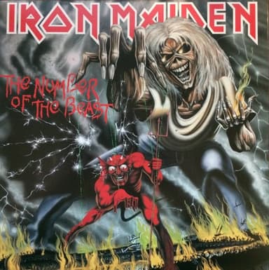 Album Cover Art for The Number Of The Beast