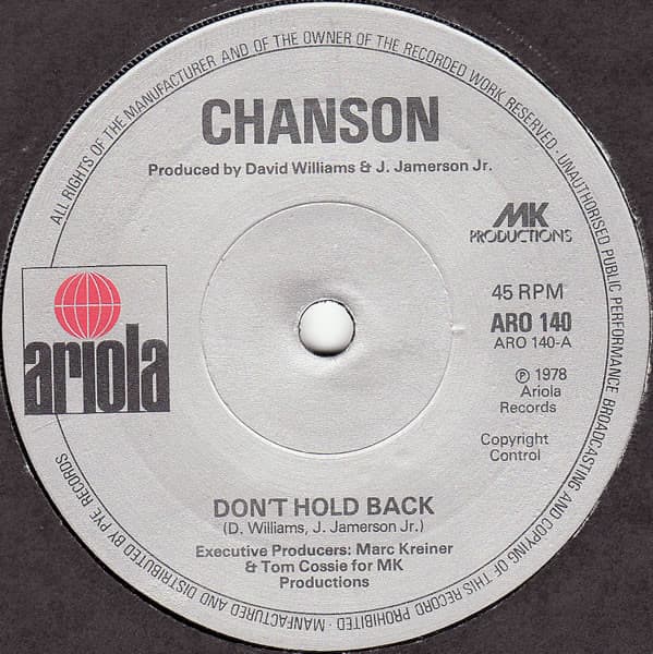 Album Cover Art for Don't Hold Back