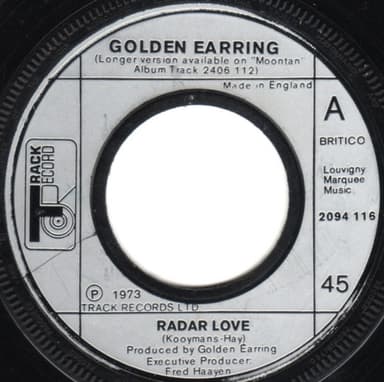 Album Cover Art for Radar Love