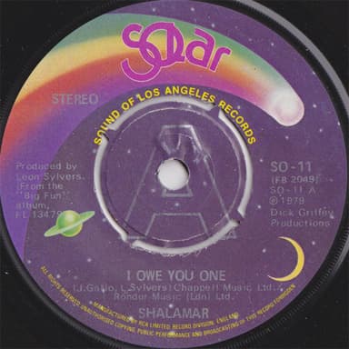 Album Cover Art for I Owe You One